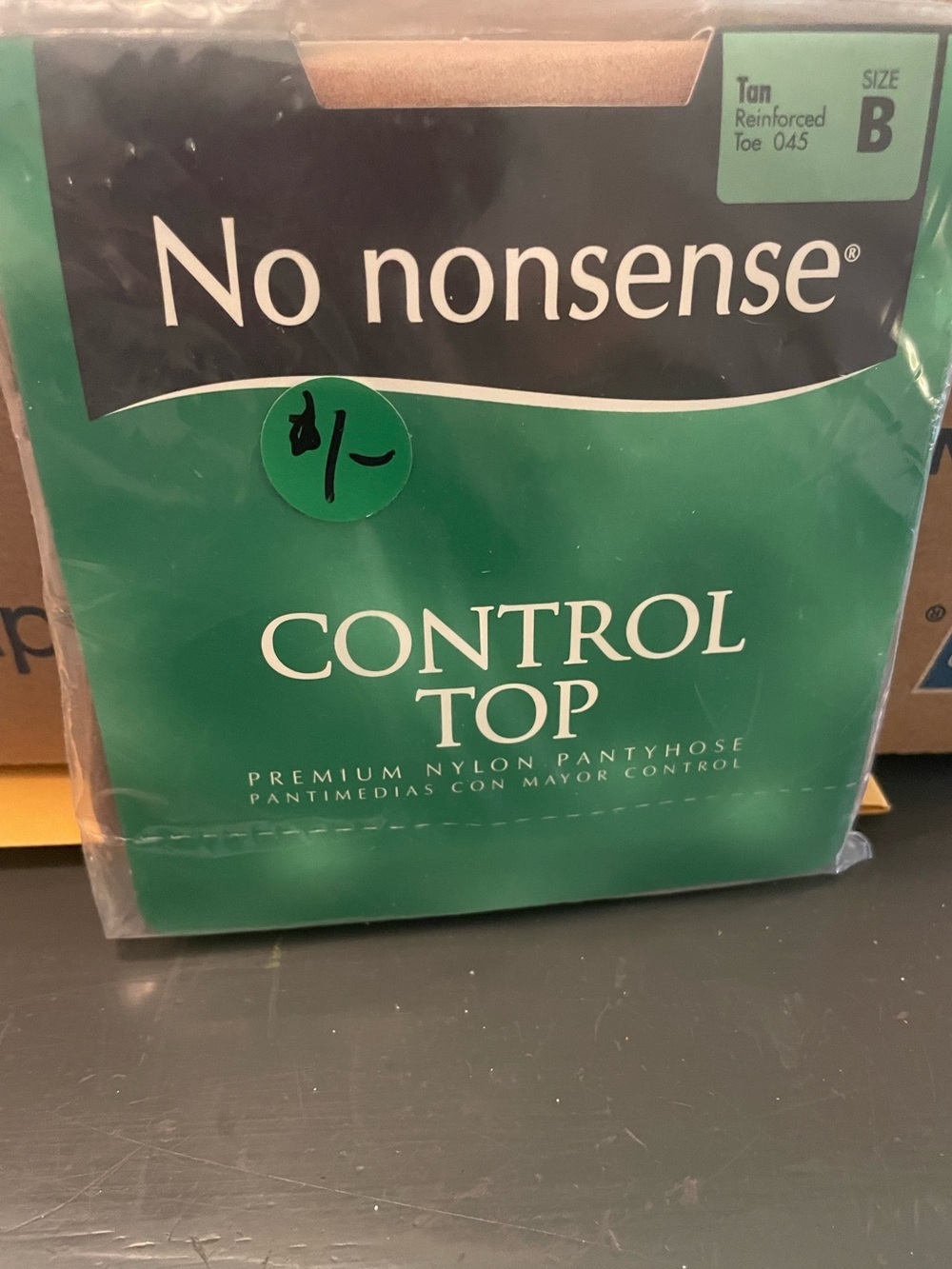 No nonsense Control Top Pantyhose Tan size B nylons hose women’s
